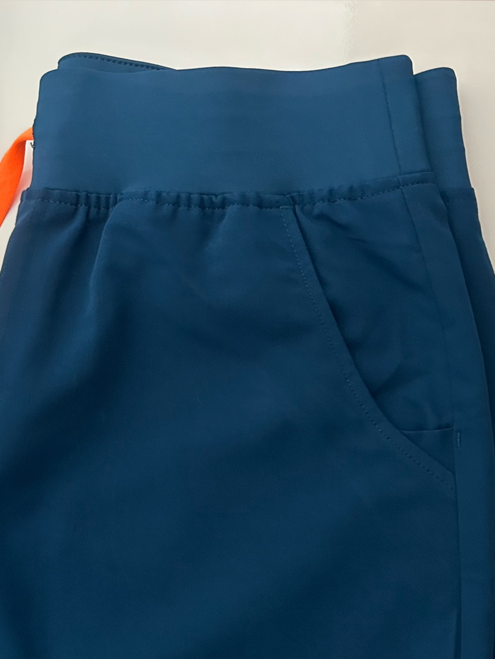 Figs Teal Jogger Pants with Orange Drawstring - Picture 4 of 11